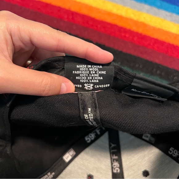 New Era 59FIFTY Atlanta Braves fitted hat size 7 5/8 100% wool - Picture 8 of 15